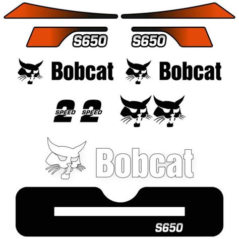 bobcat skid steer decal|bobcat s650 decal kit.